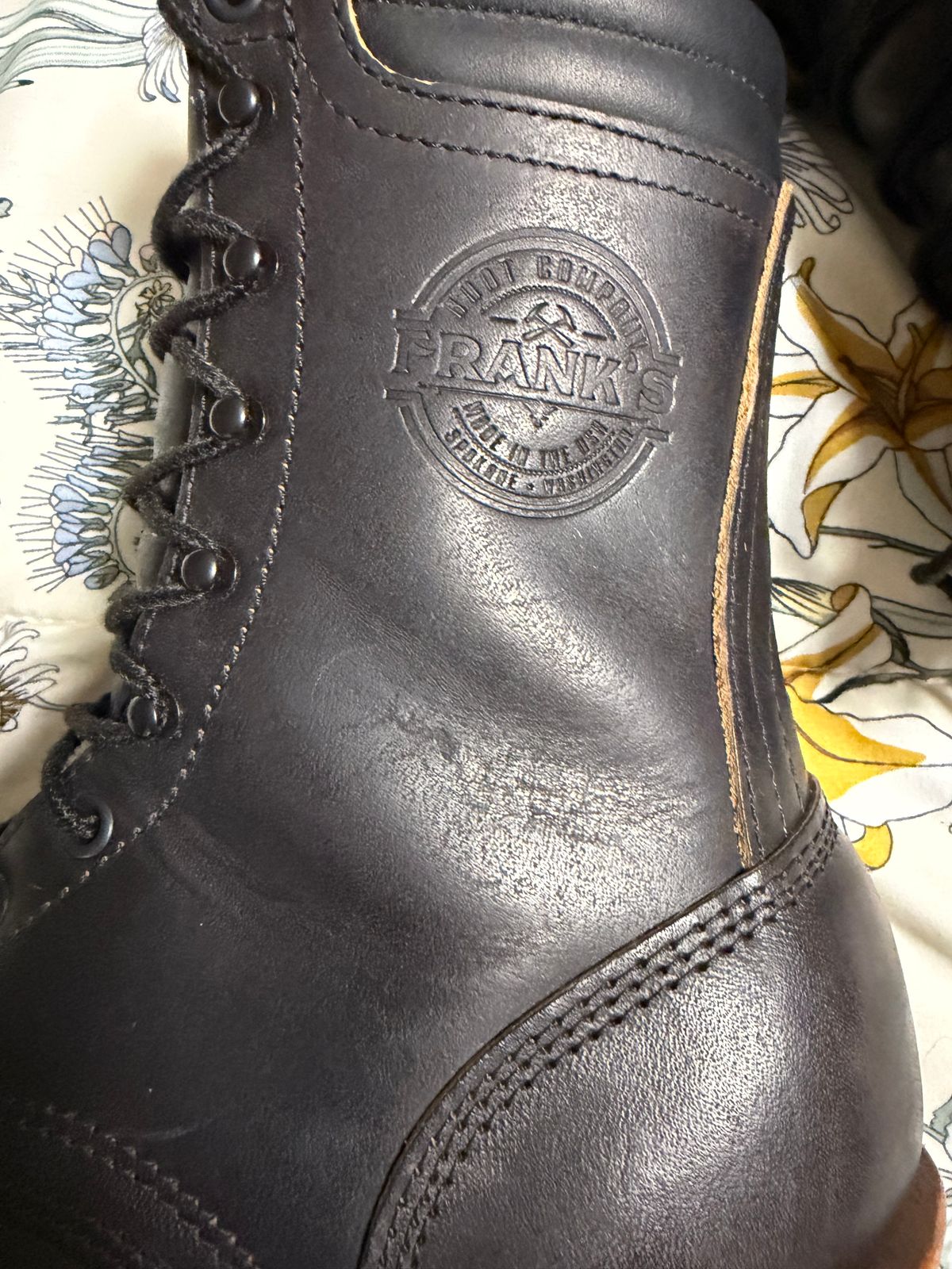 Photo by Shannmoody on February 18, 2026 of the Frank's Boots Type 2 Highlander in Cypress Black Teacore.