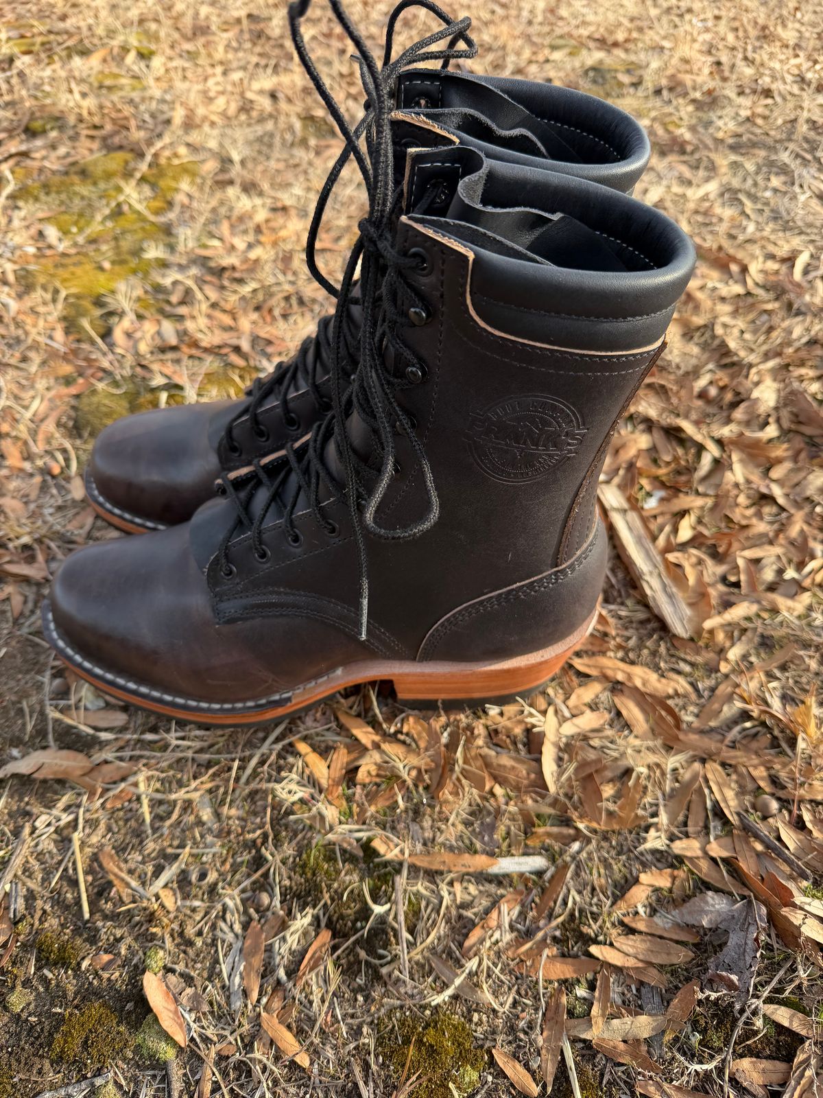 Photo by Shannmoody on February 17, 2026 of the Frank's Boots Type 2 Highlander in Cypress Black Teacore.