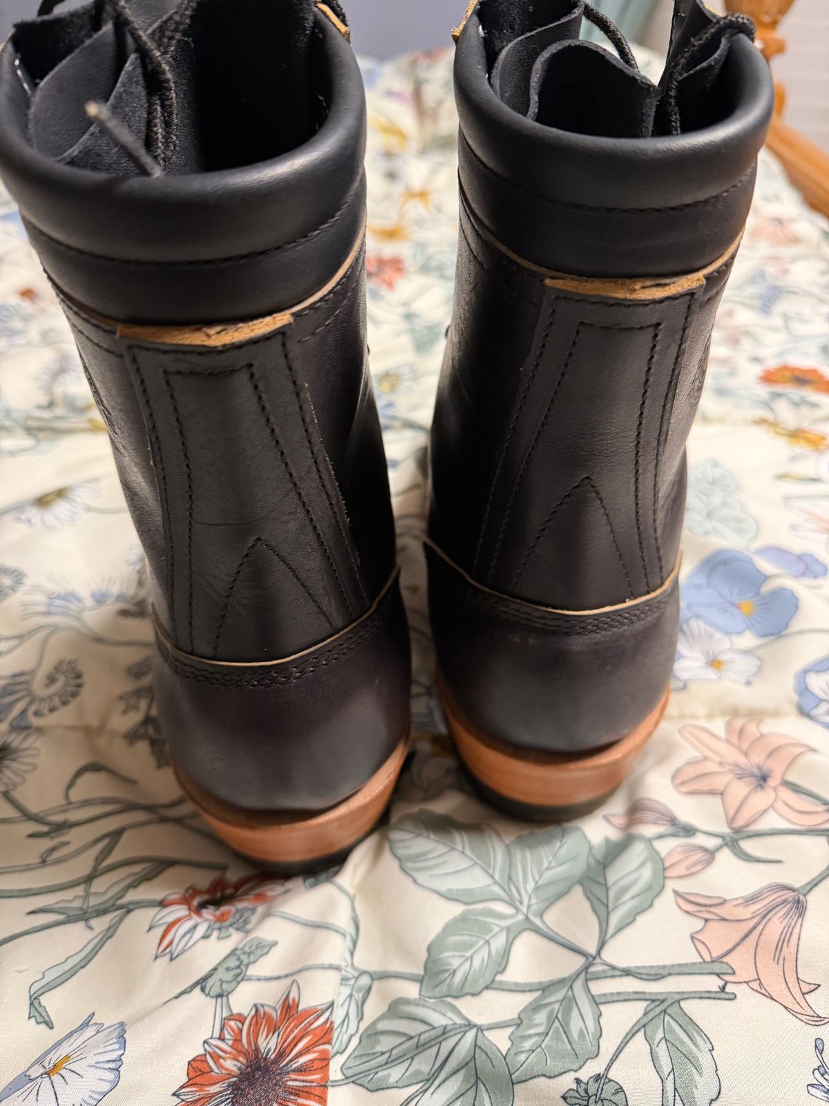 Photo by Shannmoody on February 18, 2026 of the Frank's Boots Type 2 Highlander in Cypress Black Teacore.