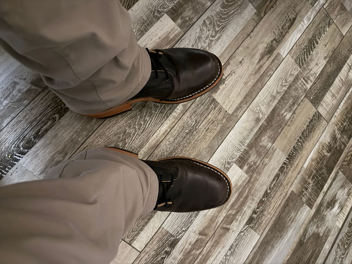 Photo by Shannmoody on February 18, 2026 of the Frank's Boots Type 2 Highlander in Cypress Black Teacore.