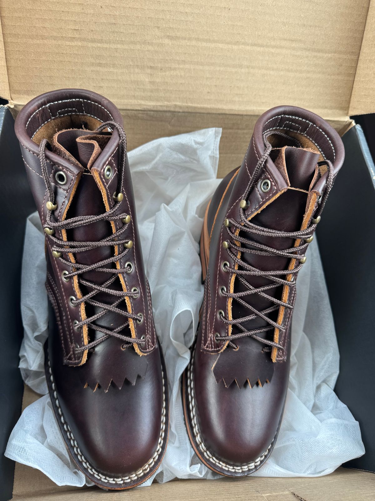 Photo by Shannmoody on June 13, 2025 of the Frank's Boots Wilshire in Seidel Brown Domain.