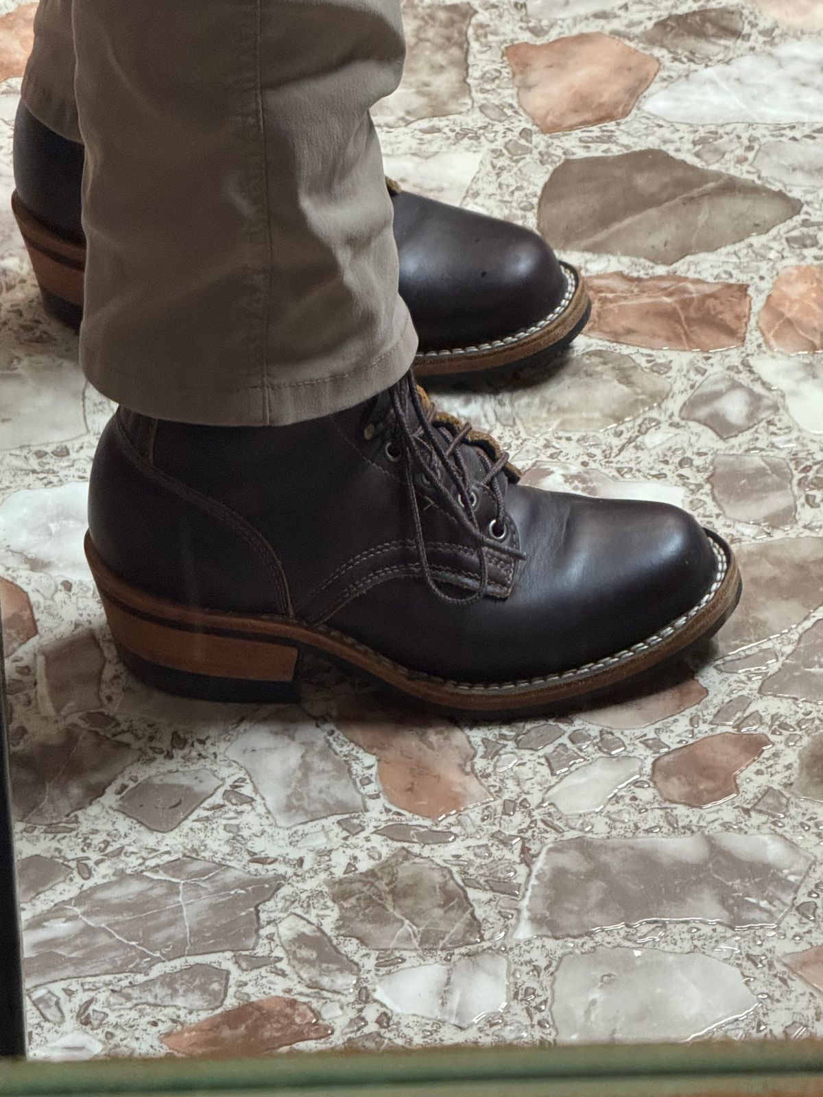 Photo by Shannmoody on July 20, 2025 of the Frank's Boots Wilshire in Seidel Brown Domain.