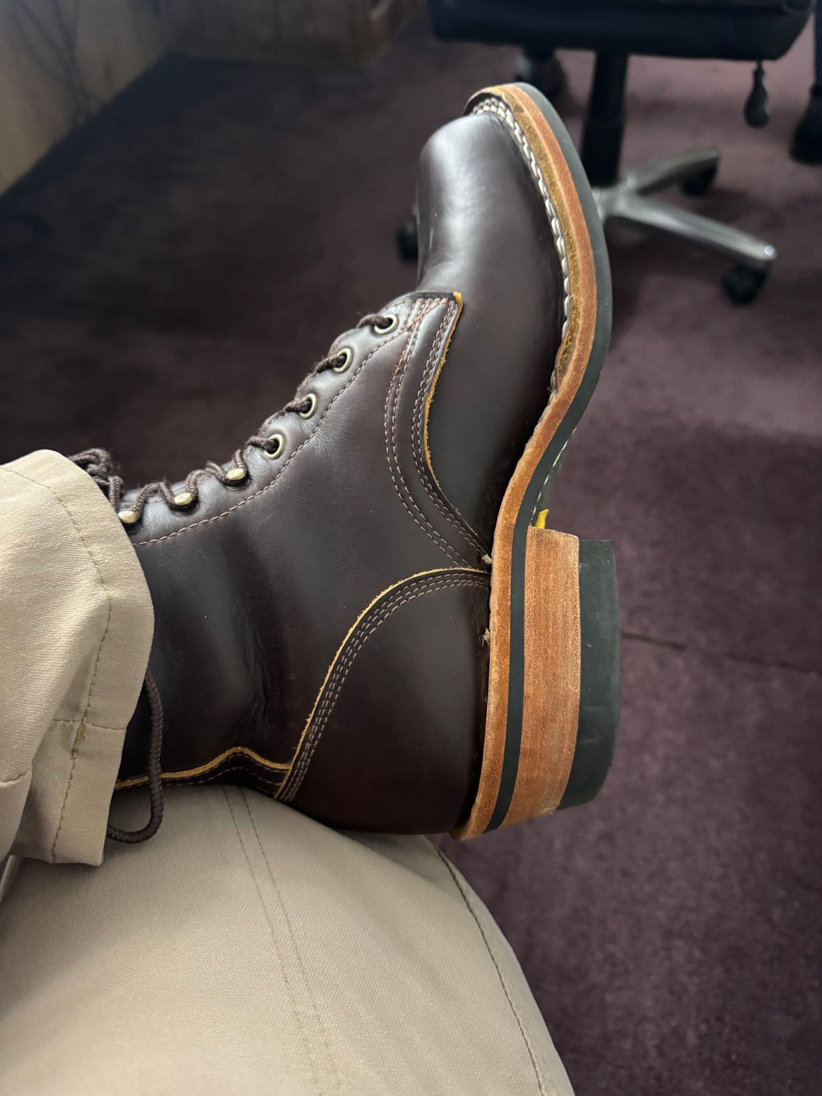 Photo by Shannmoody on July 20, 2025 of the Frank's Boots Wilshire in Seidel Brown Domain.