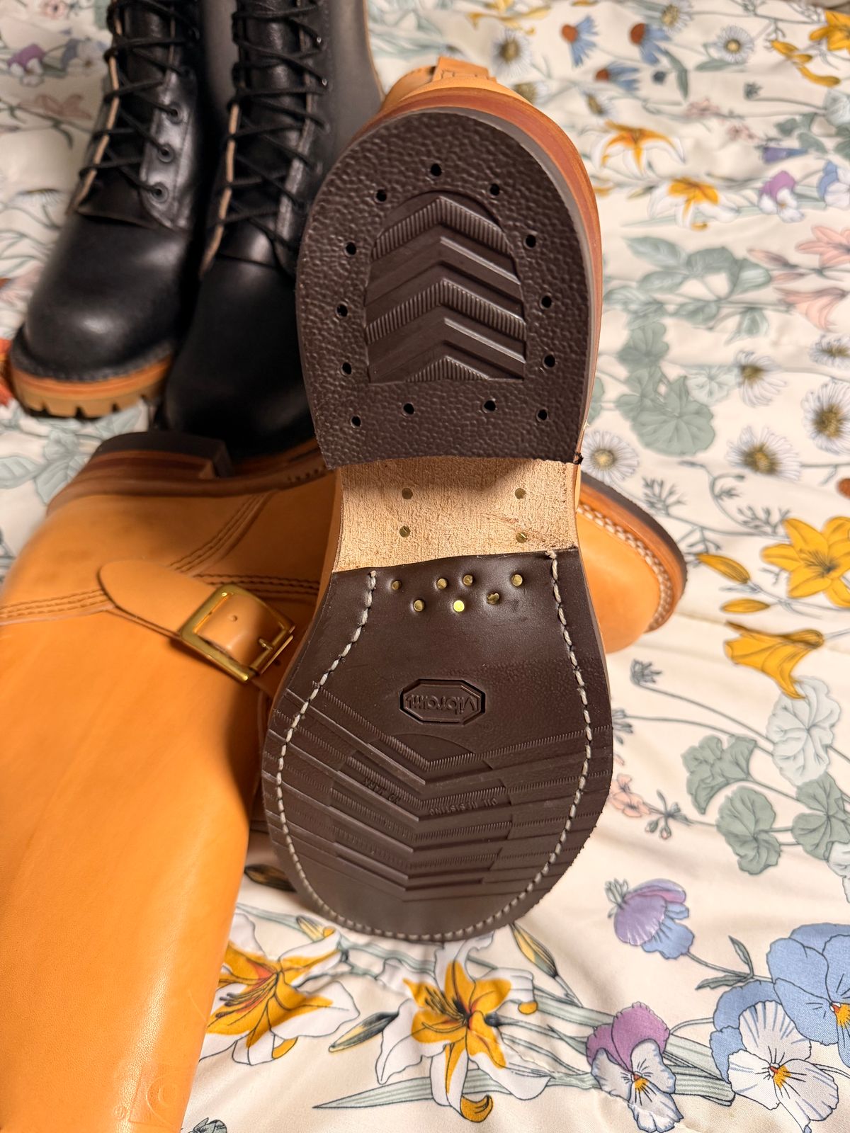 Photo by Shannmoody on February 19, 2026 of the Wesco Mister Lou in Maryam Italian Vachetta Natural Horsebutt.