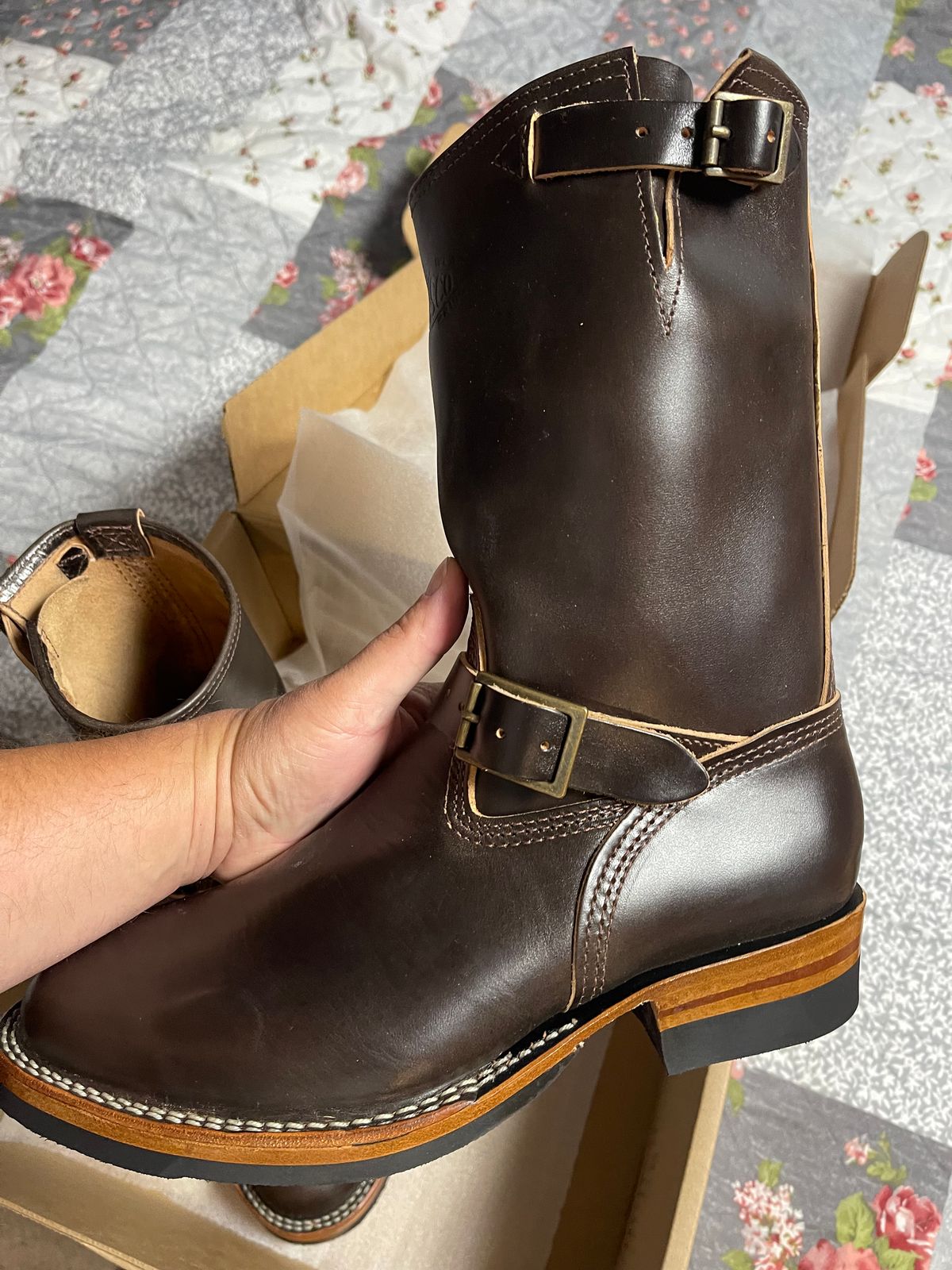 Photo by Shannmoody on August 9, 2022 of the Wesco Mister Lou in Maryam T. Moro Horsebutt.