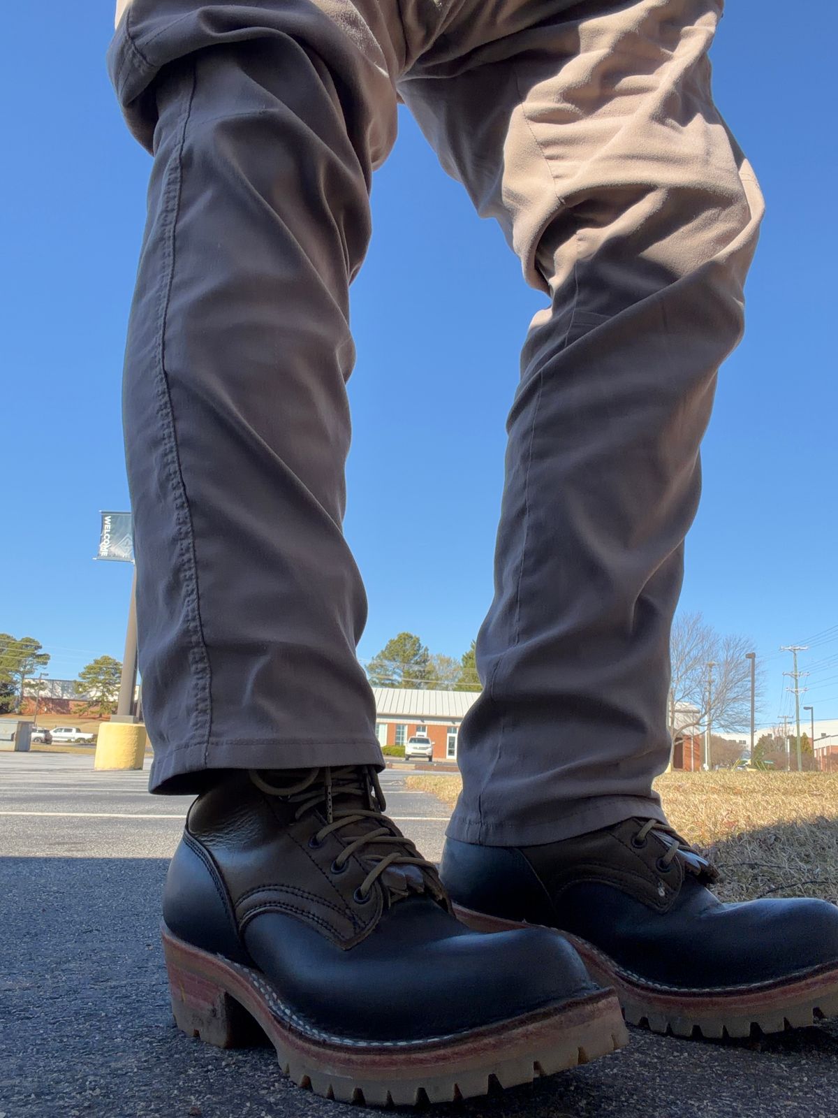 Photo by Shannmoody on December 11, 2025 of the Frank's Boots Royal Commander in Mocha/ Olive Harness.