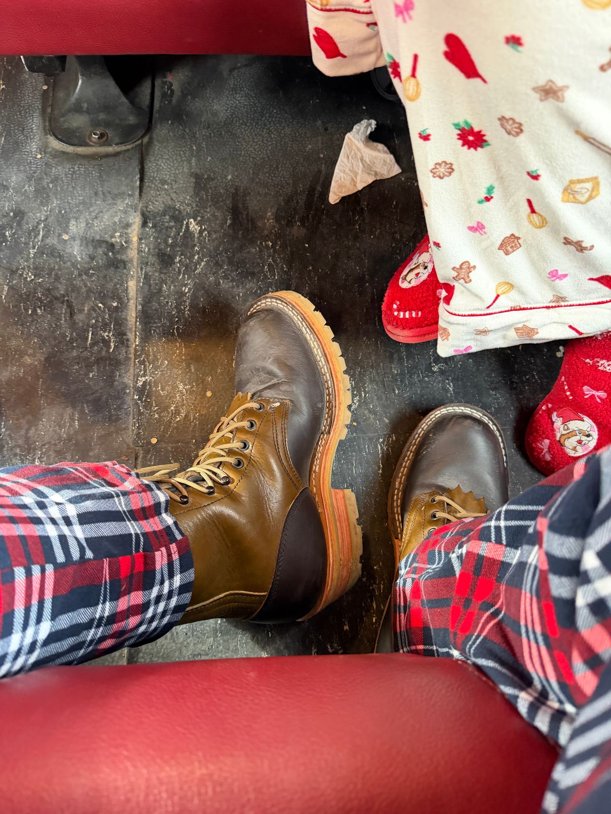 Photo by Shannmoody on December 6, 2025 of the Frank's Boots Royal Commander in Mocha/ Olive Harness.