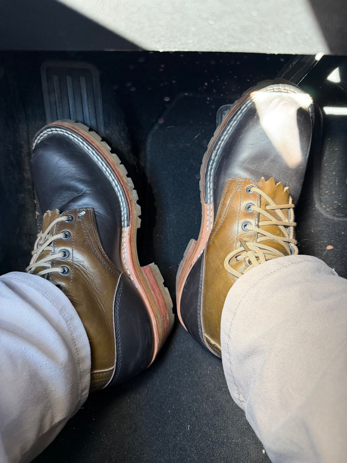 Photo by Shannmoody on December 11, 2025 of the Frank's Boots Royal Commander in Mocha/ Olive Harness.