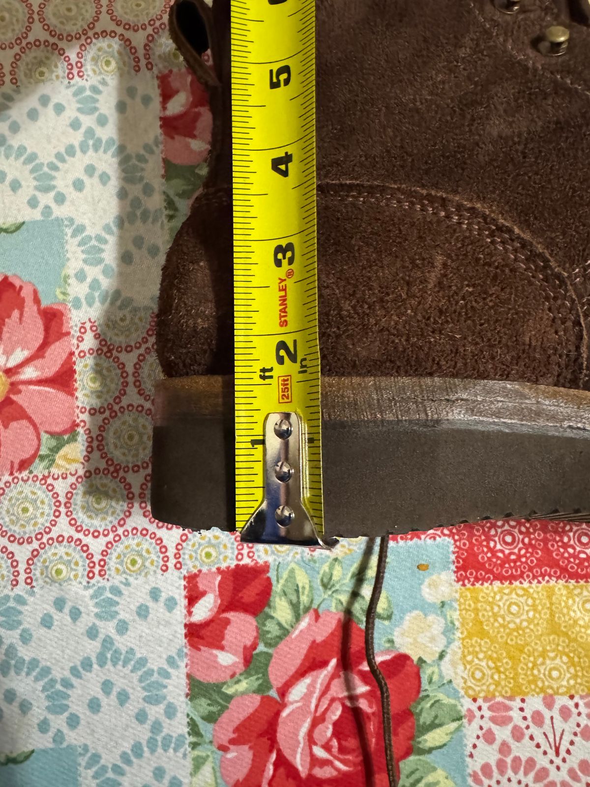 Photo by Shannmoody on June 12, 2025 of the Frank's Boots Rainier in Seidel Mocha Oil Tan Roughout.