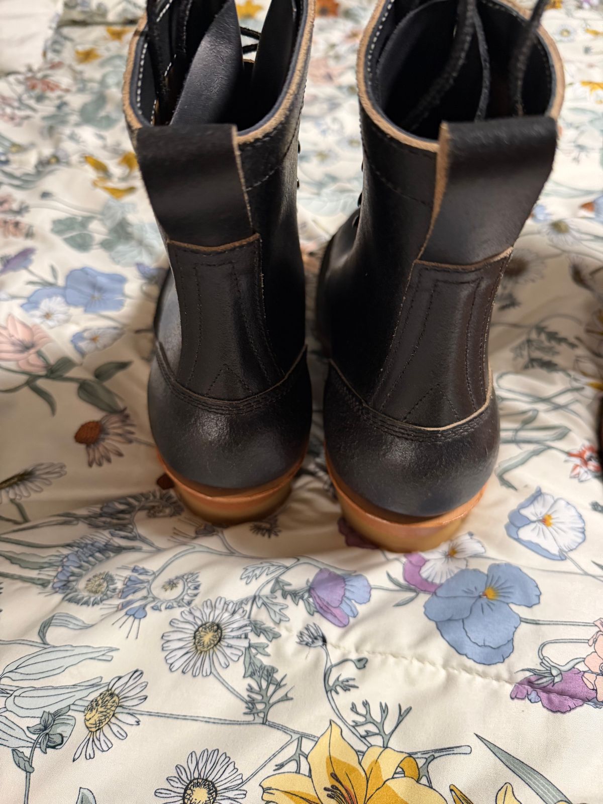 Photo by Shannmoody on February 19, 2026 of the Frank's Boots Type 2 Highlander in Horween Black Waxed Flesh.