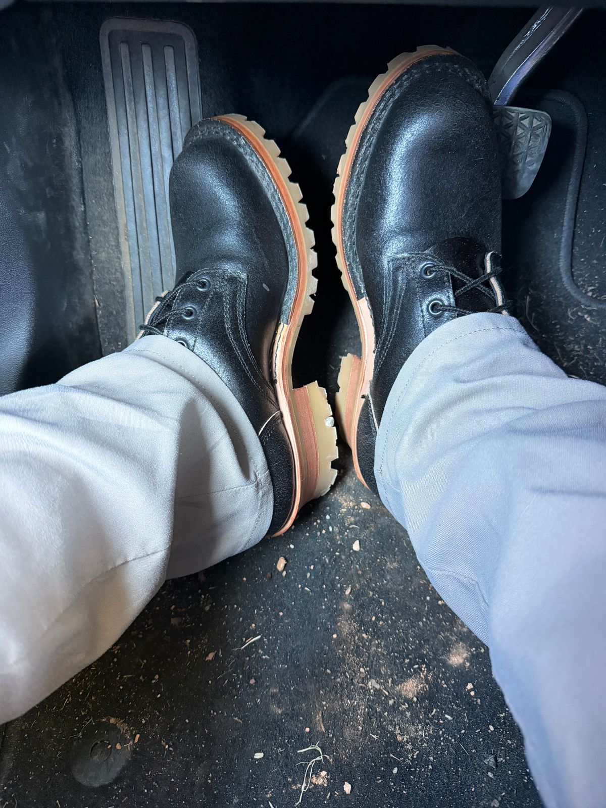 Photo by Shannmoody on February 20, 2026 of the Frank's Boots Type 2 Highlander in Horween Black Waxed Flesh.