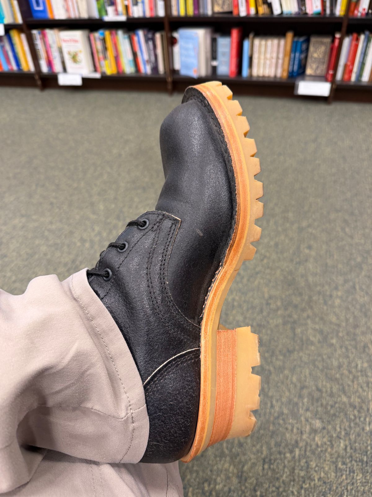 Photo by Shannmoody on February 20, 2026 of the Frank's Boots Type 2 Highlander in Horween Black Waxed Flesh.