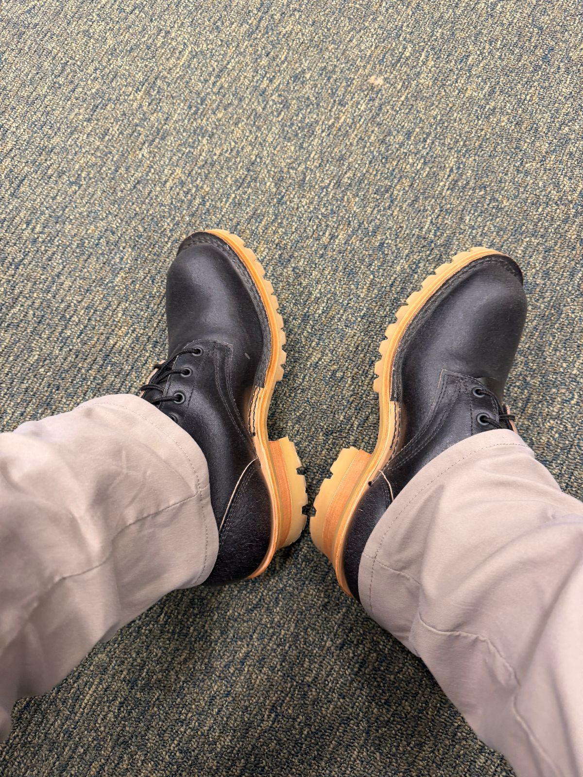 Photo by Shannmoody on February 20, 2026 of the Frank's Boots Type 2 Highlander in Horween Black Waxed Flesh.