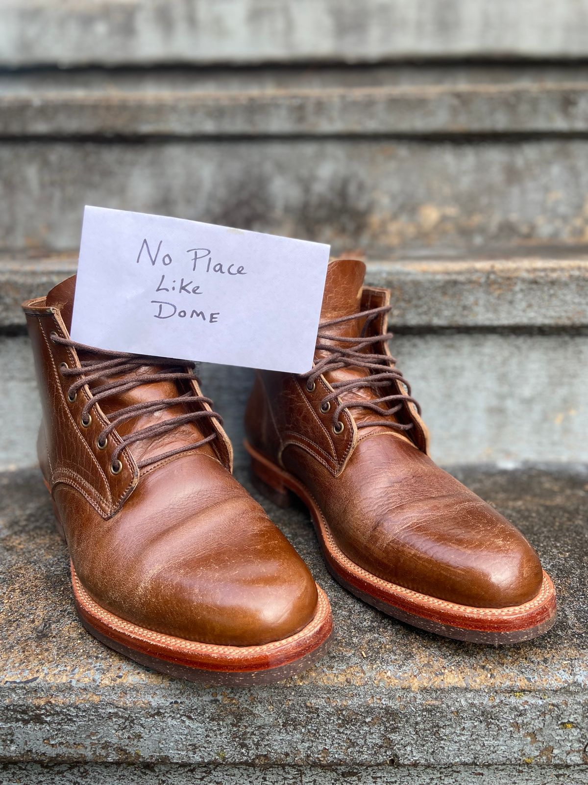 Photo by bucknorris336 on November 3, 2022 of the Tahura Altilis in Shinki Cognac Oiled Horsebutt.