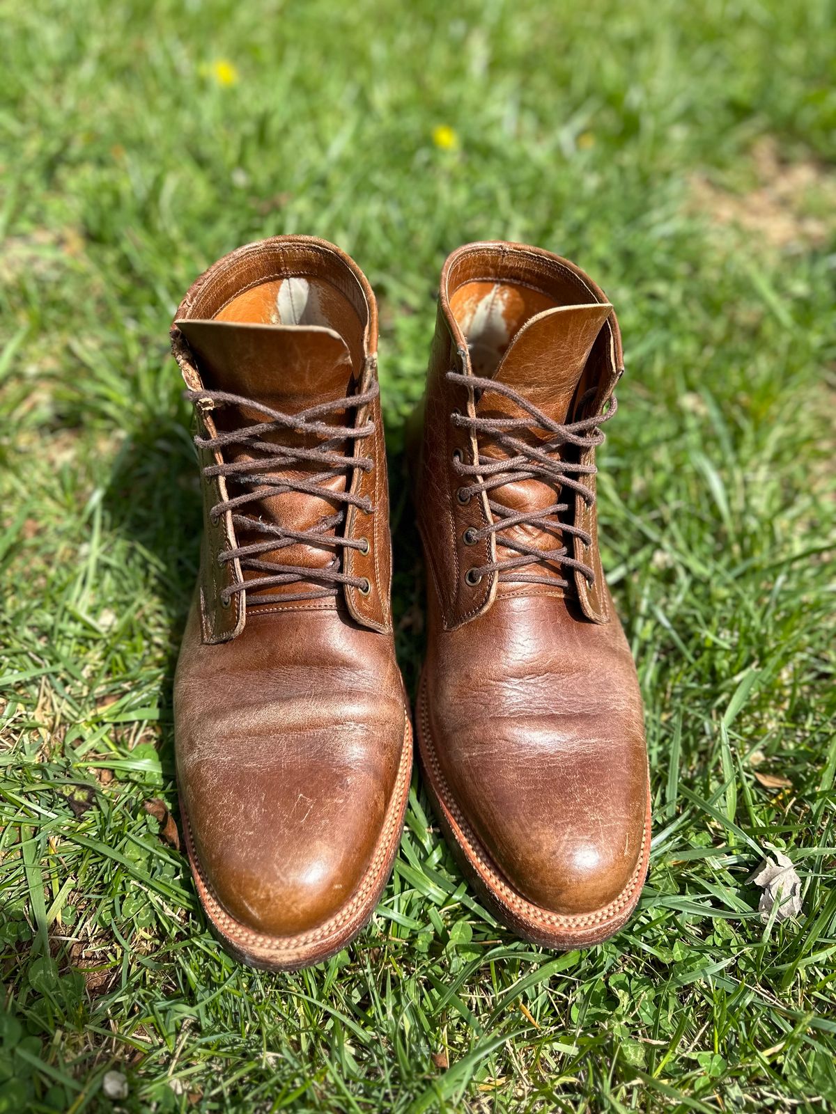 Photo by bucknorris336 on April 4, 2023 of the Tahura Altilis in Shinki Cognac Oiled Horsebutt.