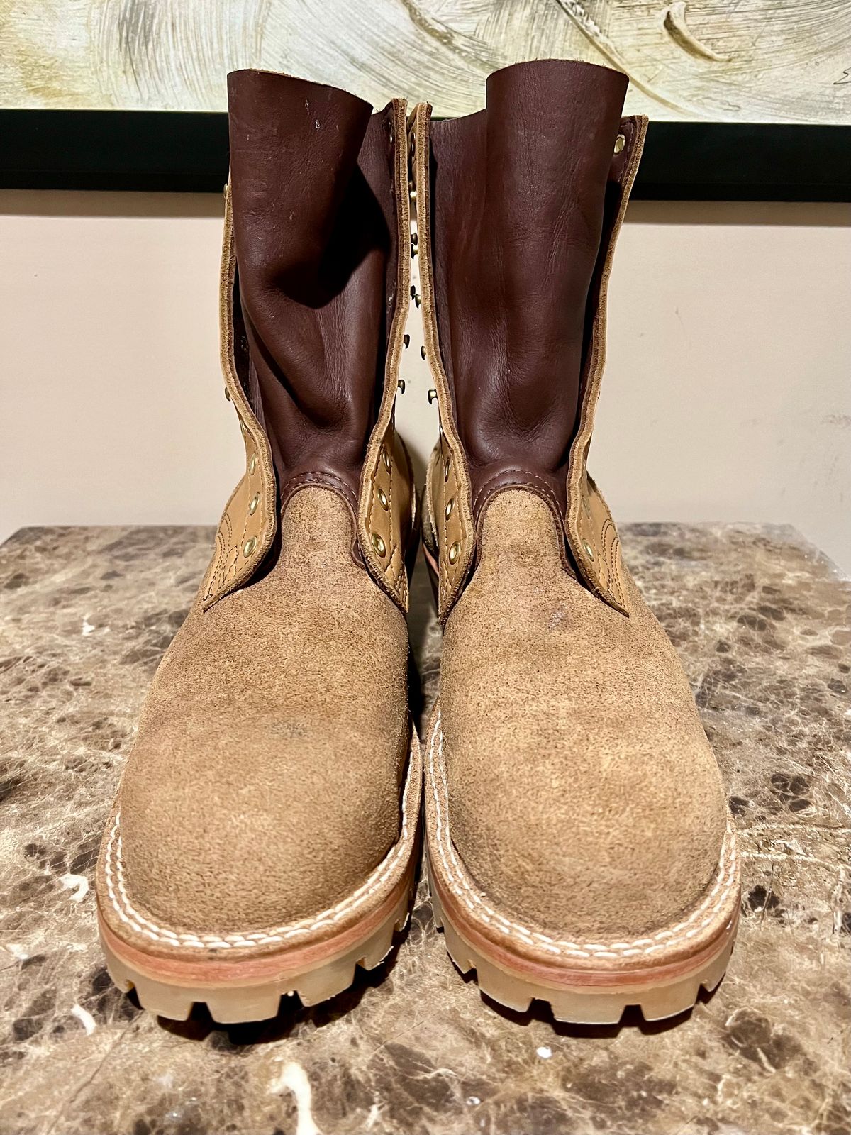 Photo by SpydercoMariner on November 2, 2023 of the Nicks BuilderPro in Seidel 1964 Tan.
