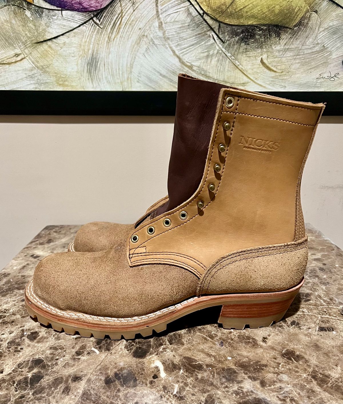 Photo by SpydercoMariner on November 2, 2023 of the Nicks BuilderPro in Seidel 1964 Tan.