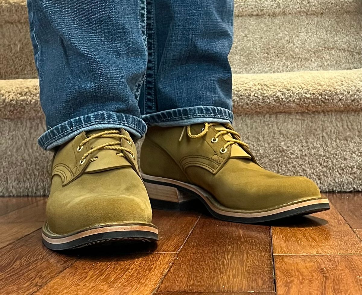 Photo by SpydercoMariner on March 1, 2026 of the Nicks Robert in Seidel Weathershield Coyote Roughout.