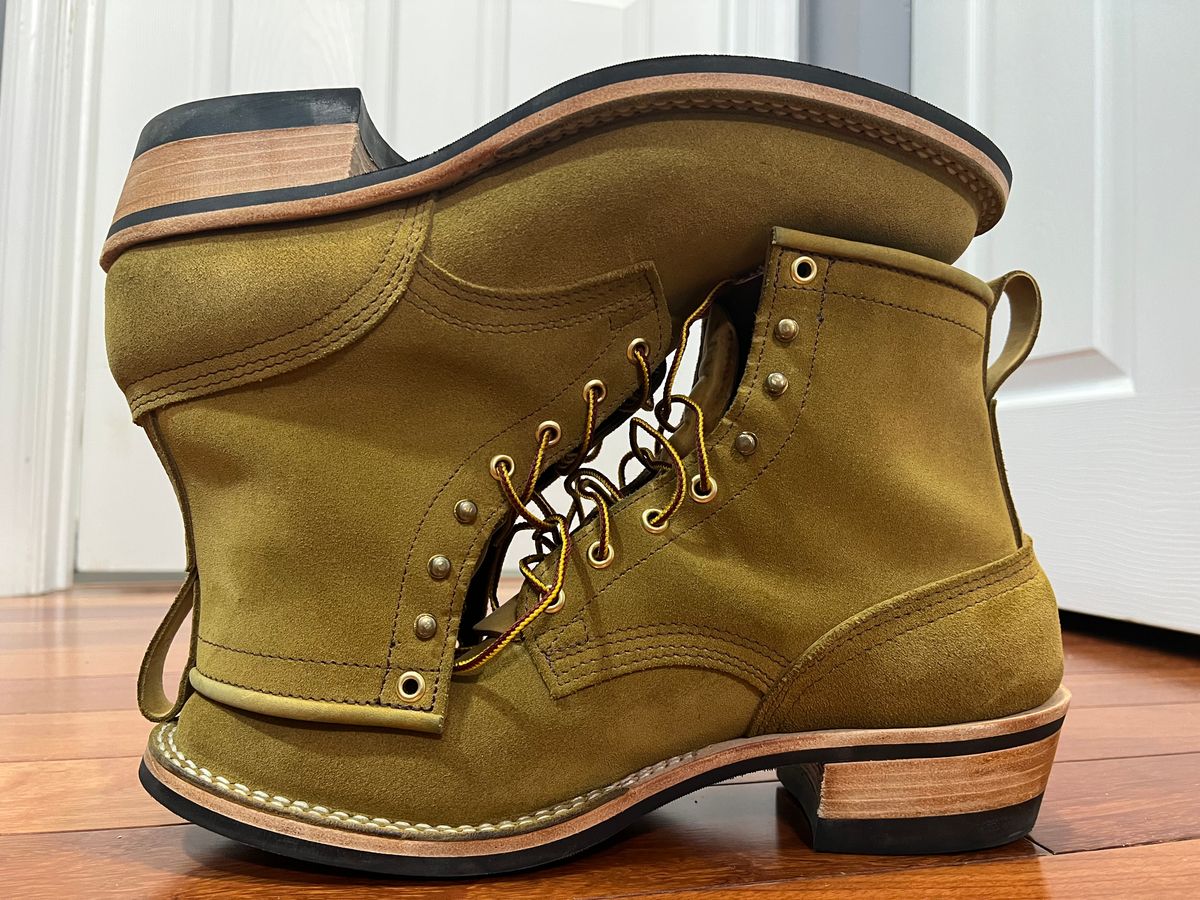 Photo by SpydercoMariner on March 29, 2026 of the Nicks Robert in Seidel Weathershield Coyote Roughout.