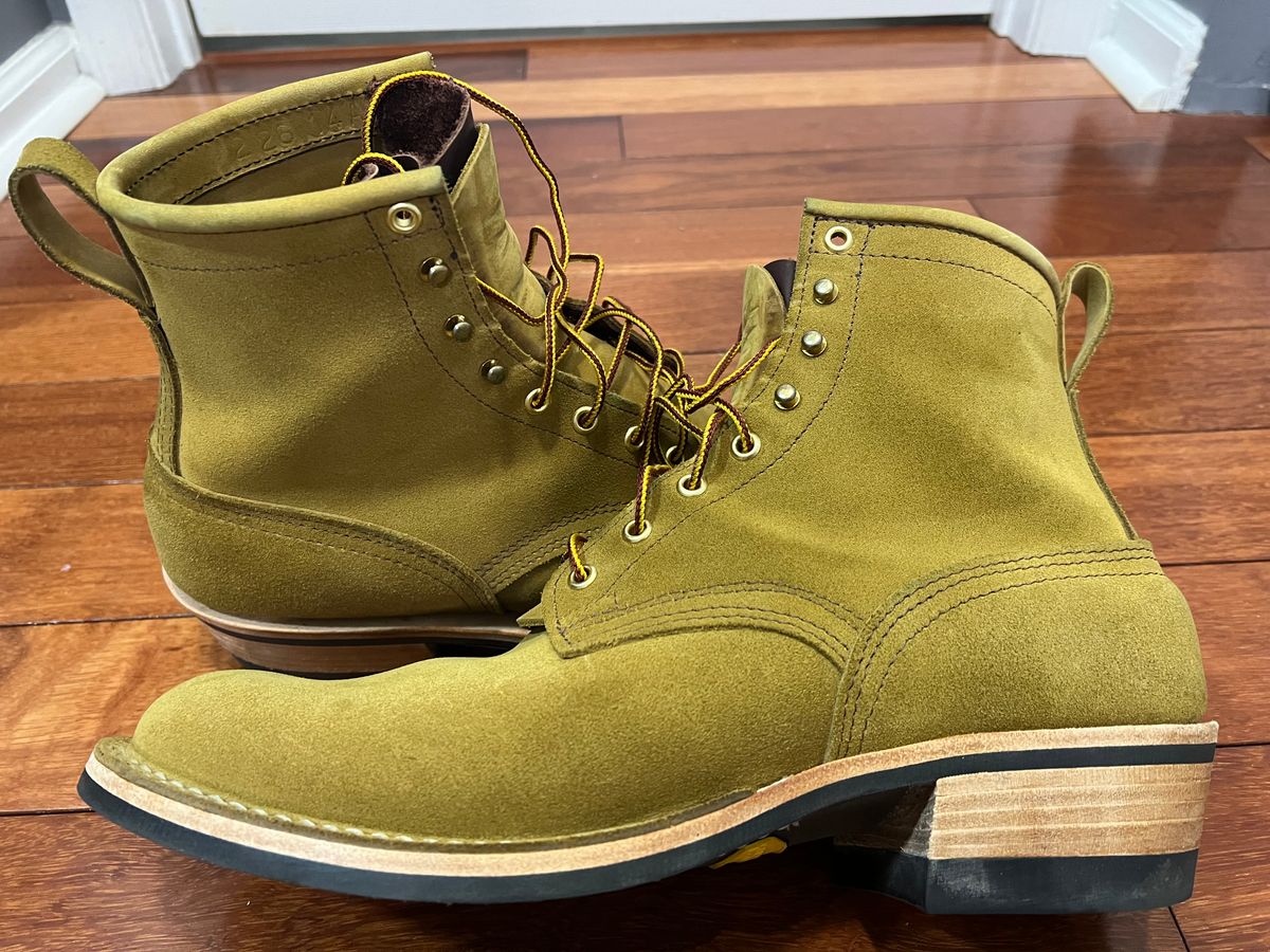 Photo by SpydercoMariner on March 29, 2026 of the Nicks Robert in Seidel Weathershield Coyote Roughout.