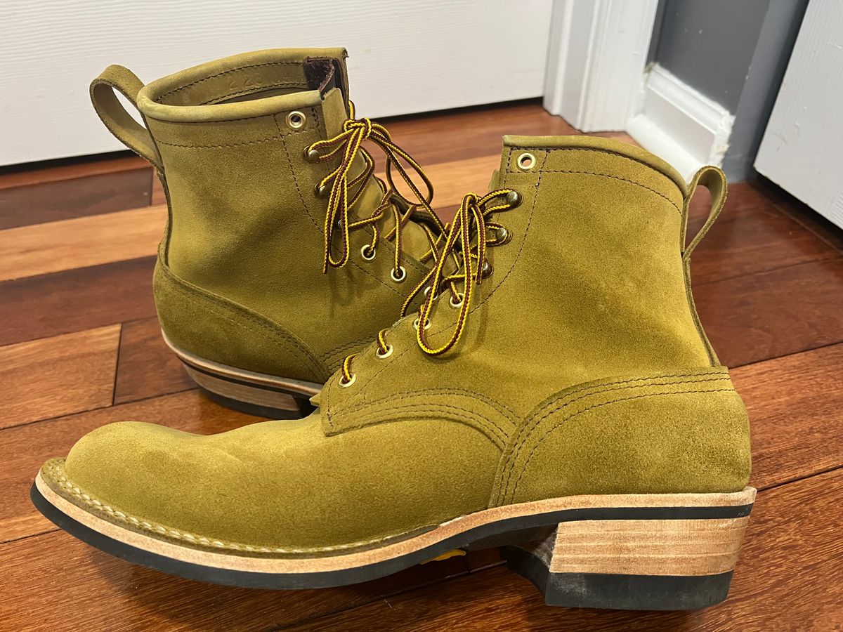 Photo by SpydercoMariner on April 12, 2026 of the Nicks Robert in Seidel Weathershield Coyote Roughout.