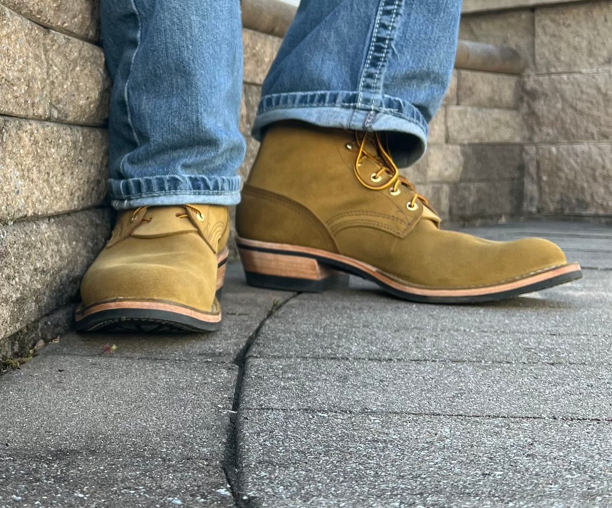 Photo by SpydercoMariner on April 11, 2026 of the Nicks Robert in Seidel Weathershield Coyote Roughout.