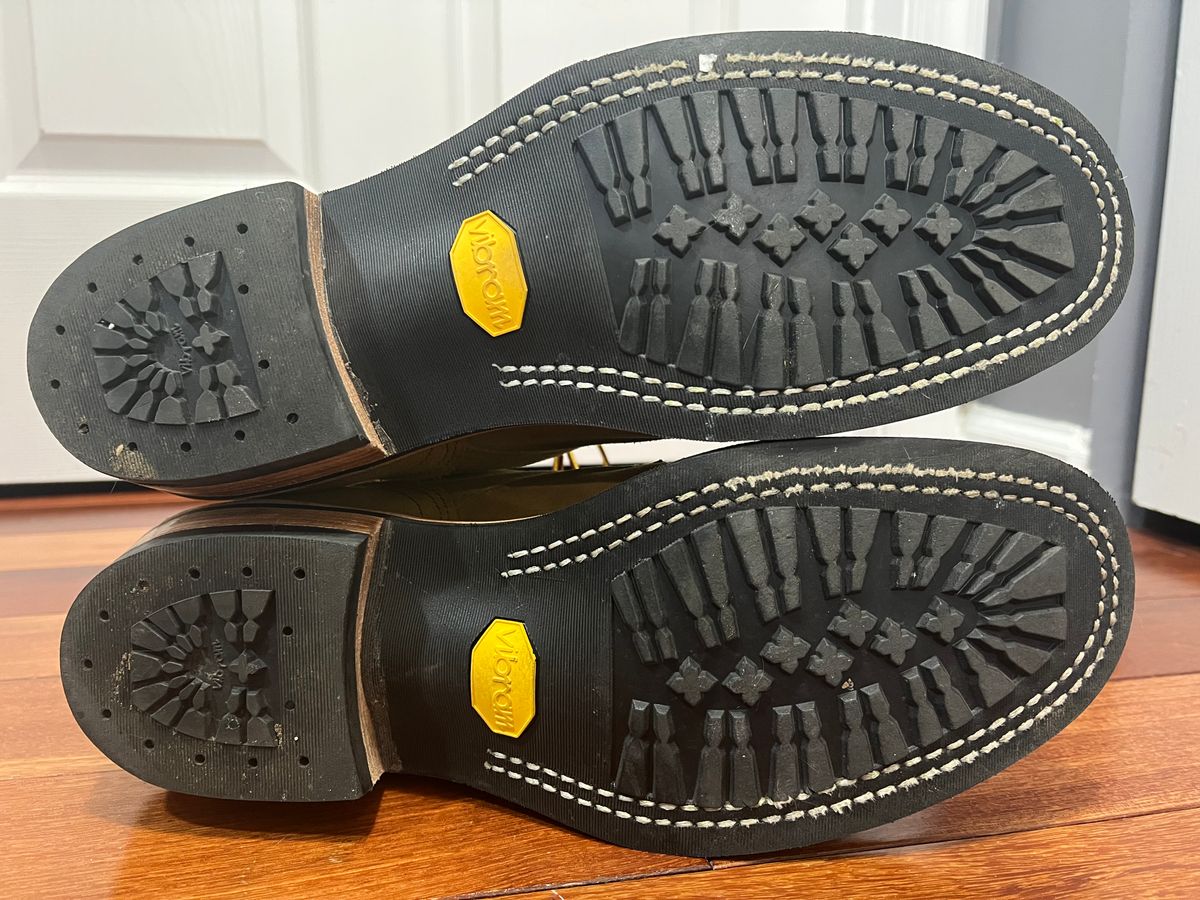 Photo by SpydercoMariner on April 12, 2026 of the Nicks Robert in Seidel Weathershield Coyote Roughout.