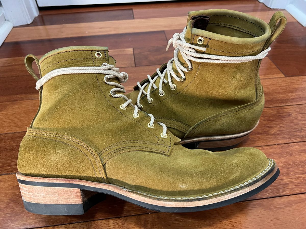 Photo by SpydercoMariner on June 1, 2026 of the Nicks Robert in Seidel Weathershield Coyote Roughout.