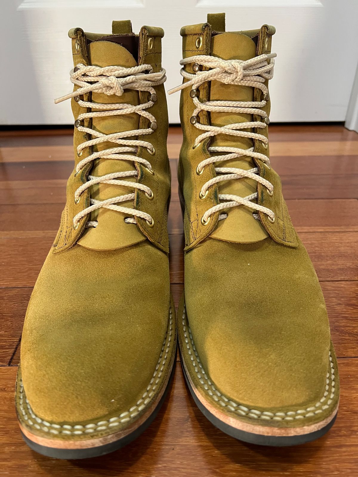 Photo by SpydercoMariner on June 1, 2026 of the Nicks Robert in Seidel Weathershield Coyote Roughout.