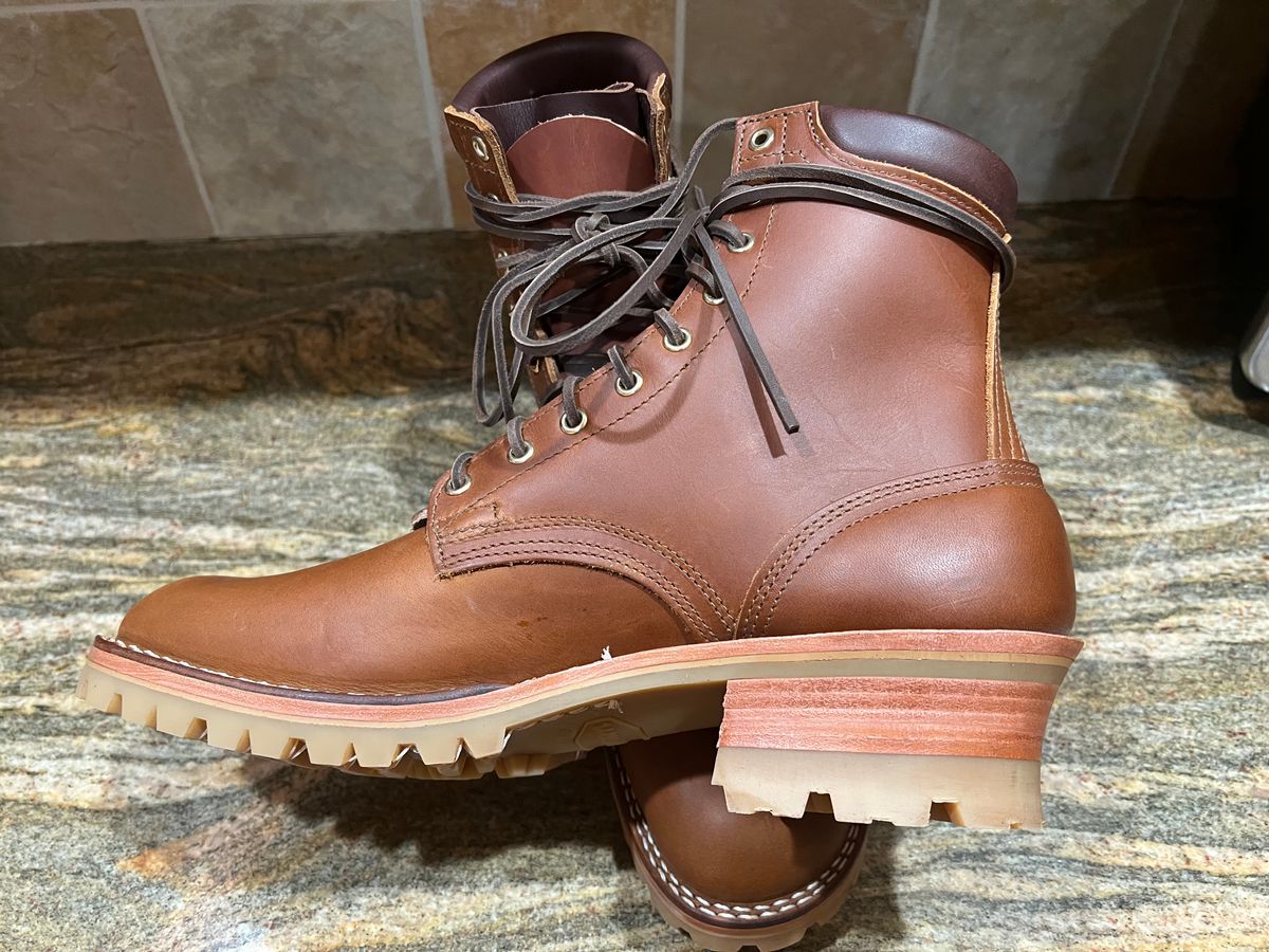 Photo by SpydercoMariner on July 10, 2025 of the Nicks Custom Model in Horween Rio Latigo.