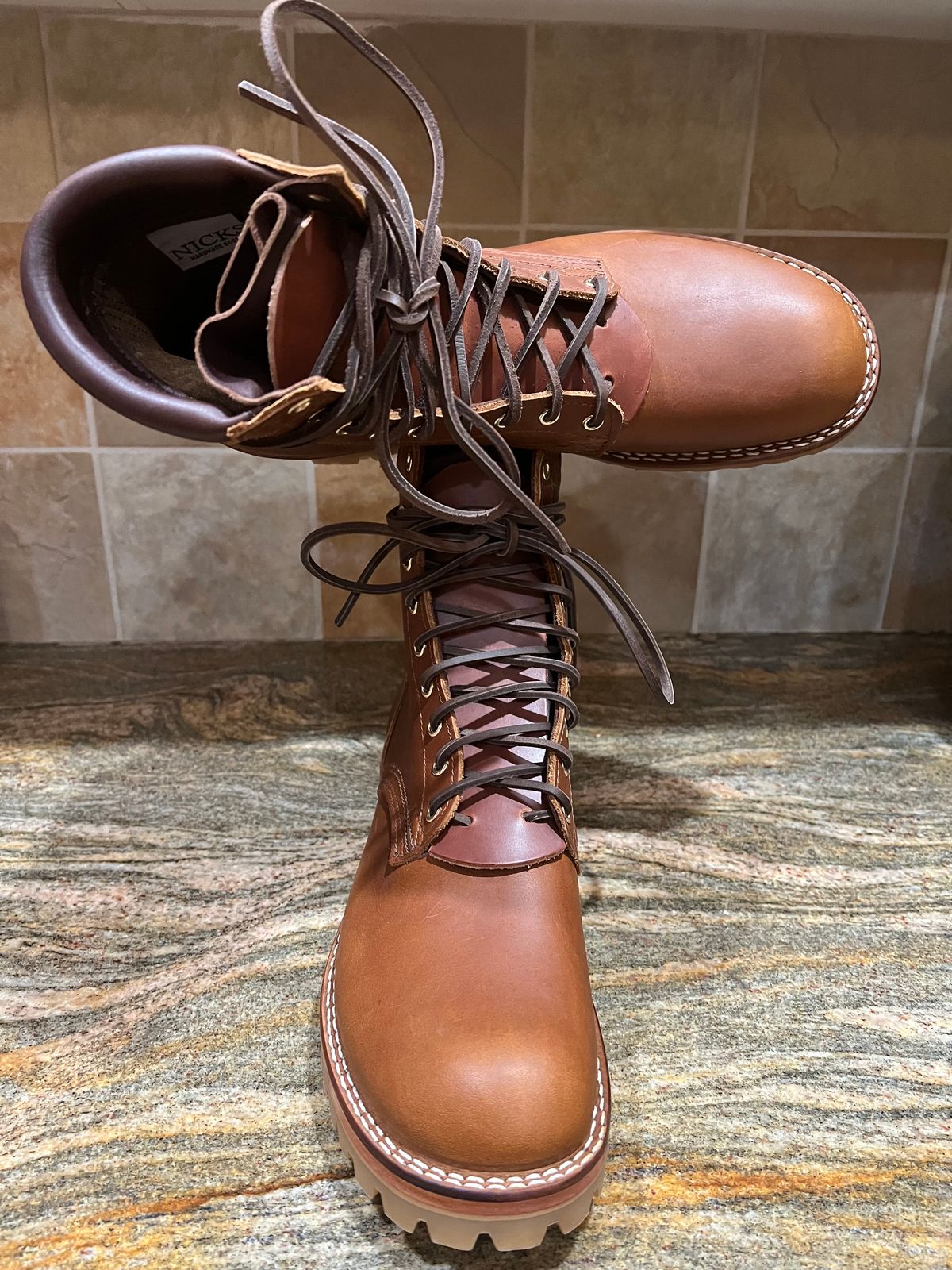 Photo by SpydercoMariner on July 10, 2025 of the Nicks MTO in Horween Rio Latigo.