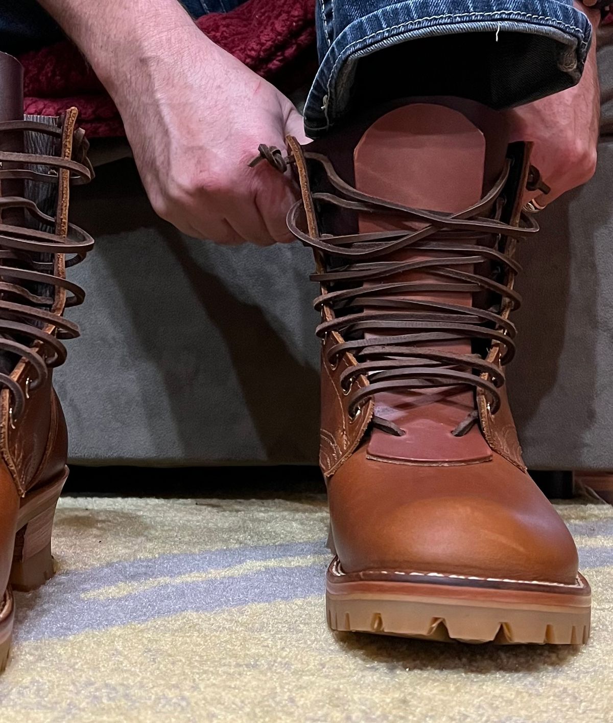 Photo by SpydercoMariner on October 1, 2025 of the Nicks MTO in Horween Rio Latigo.