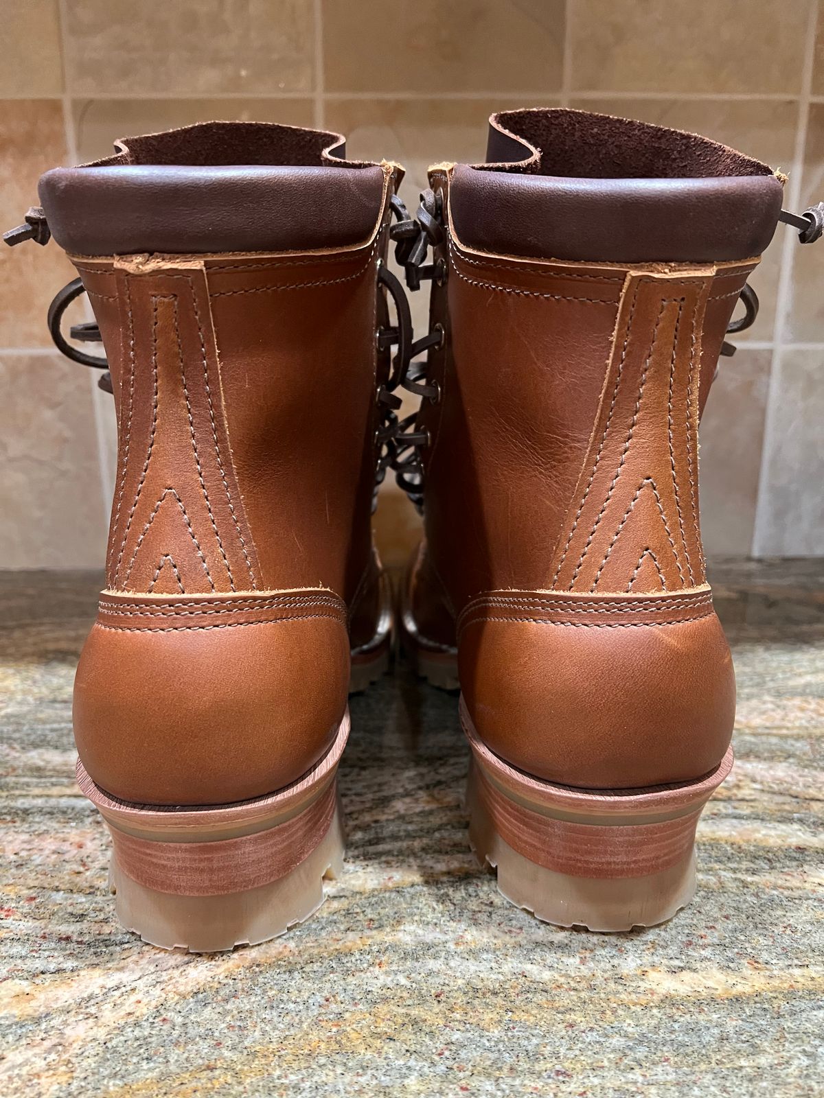 Photo by SpydercoMariner on October 1, 2025 of the Nicks MTO in Horween Rio Latigo.