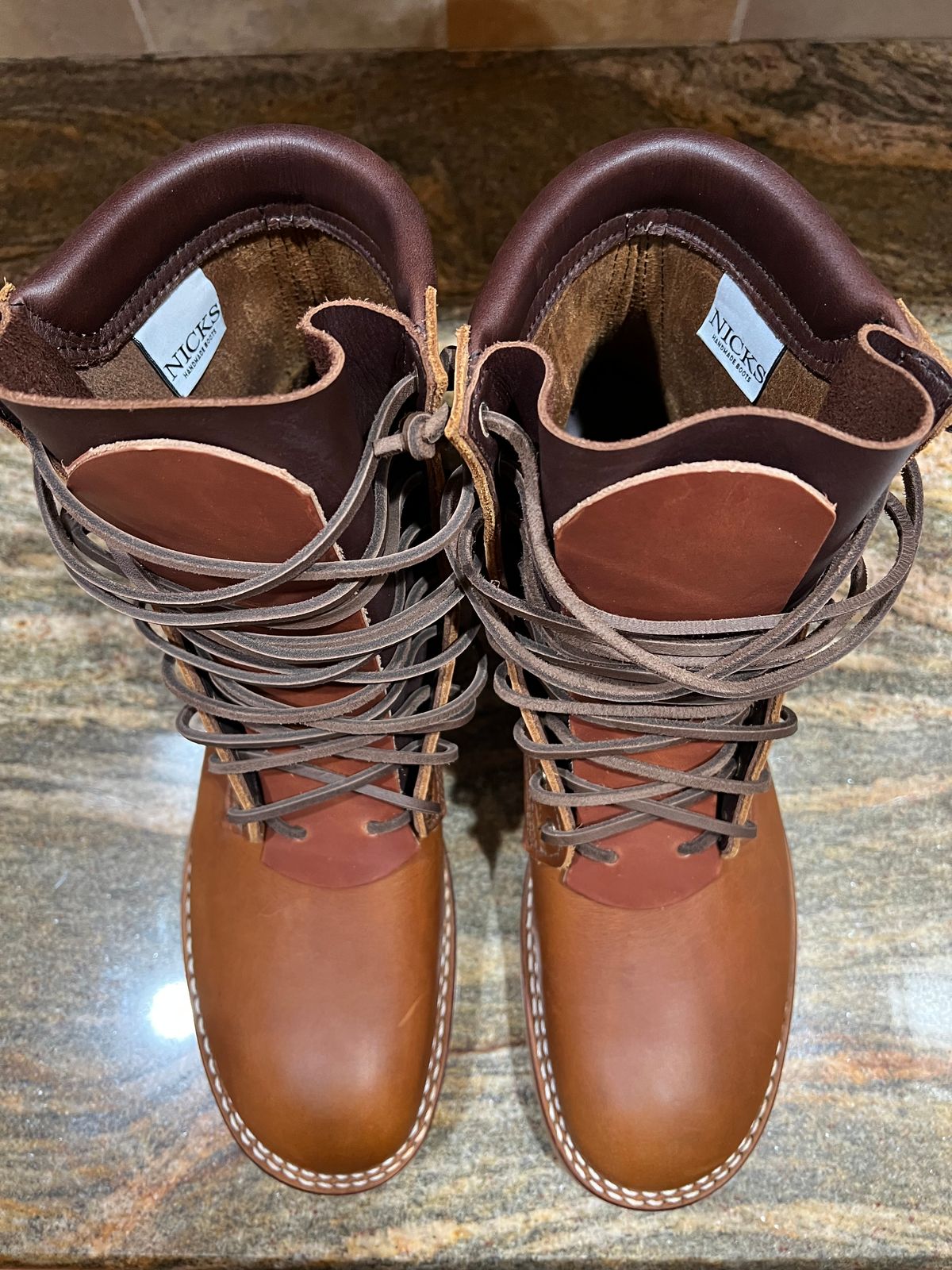 Photo by SpydercoMariner on October 1, 2025 of the Nicks MTO in Horween Rio Latigo.