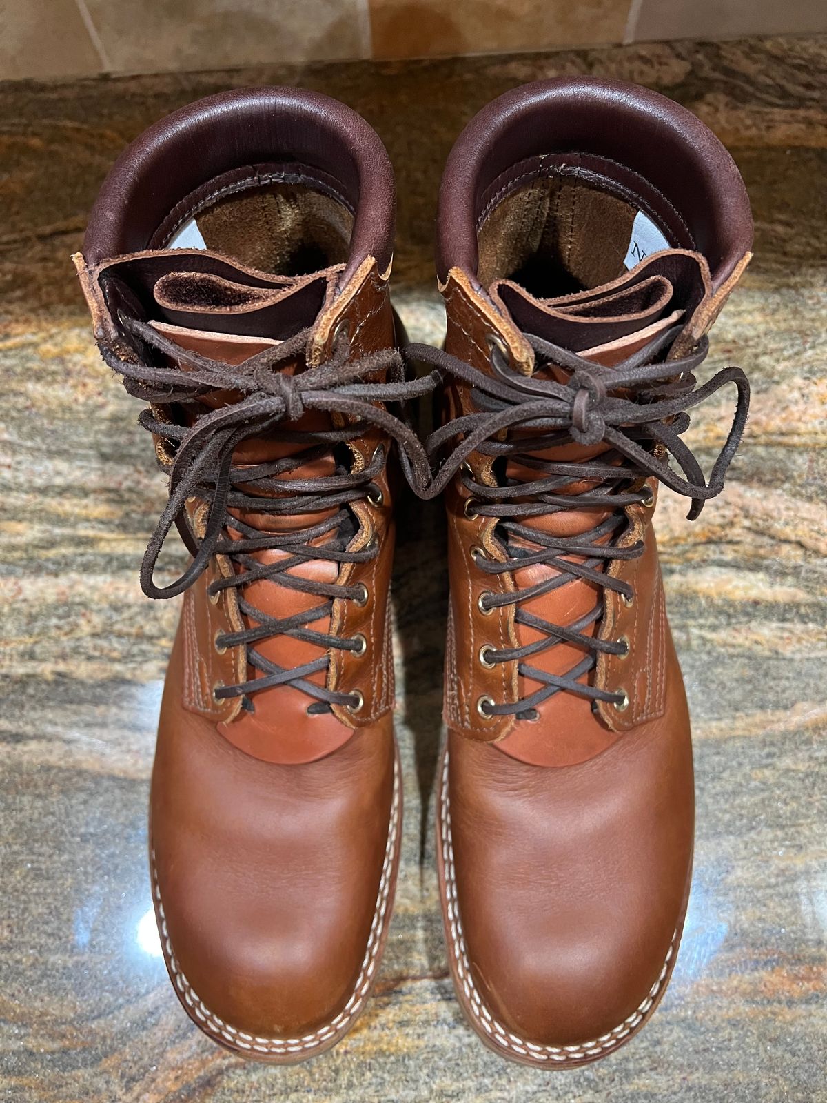 Photo by SpydercoMariner on November 1, 2025 of the Nicks MTO in Horween Rio Latigo.