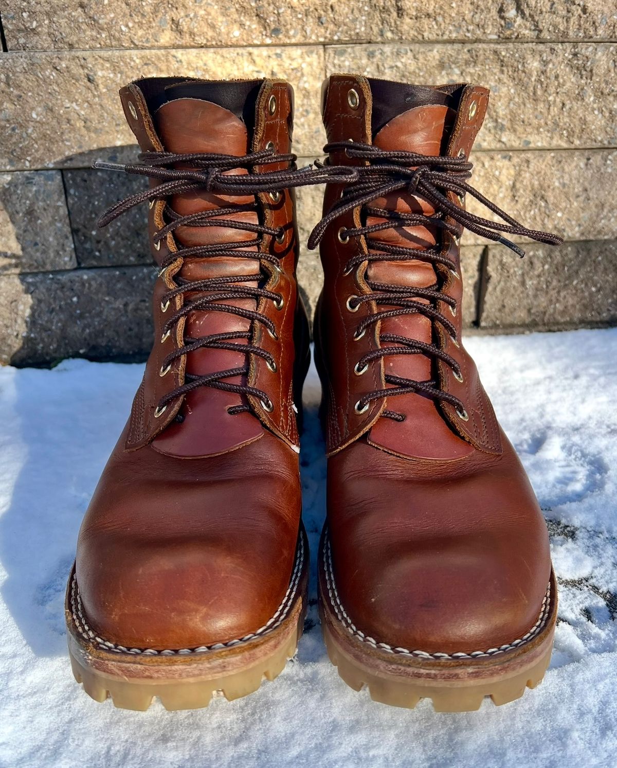 Photo by SpydercoMariner on January 1, 2026 of the Nicks MTO in Horween Rio Latigo.