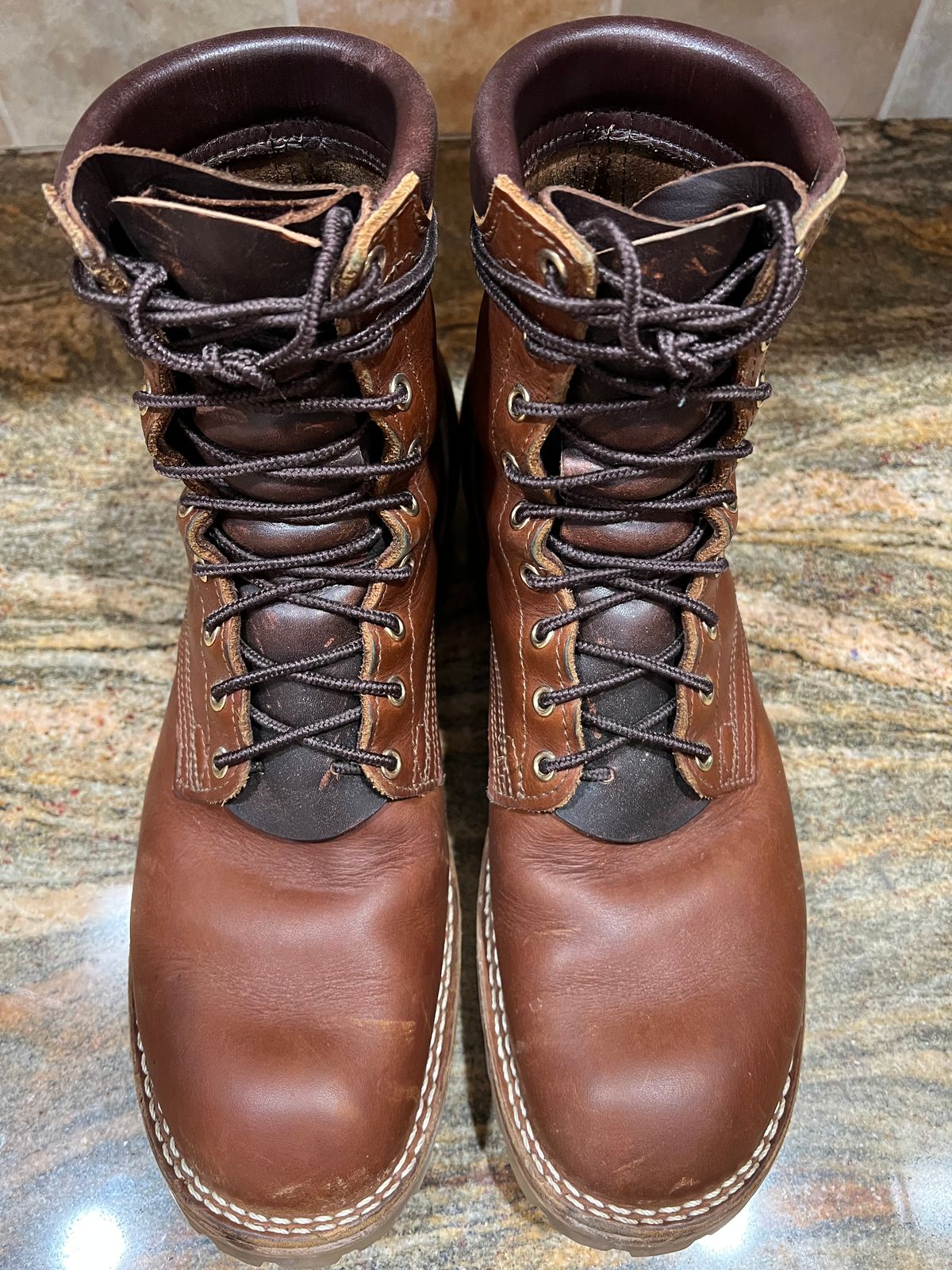 Photo by SpydercoMariner on February 1, 2026 of the Nicks MTO in Horween Rio Latigo.