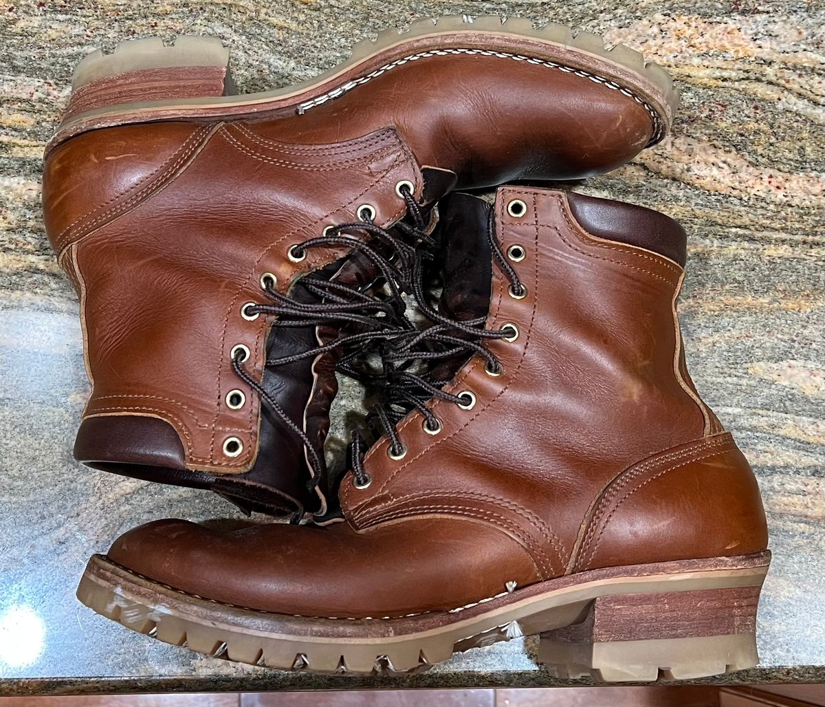 Photo by SpydercoMariner on March 4, 2026 of the Nicks MTO in Horween Rio Latigo.