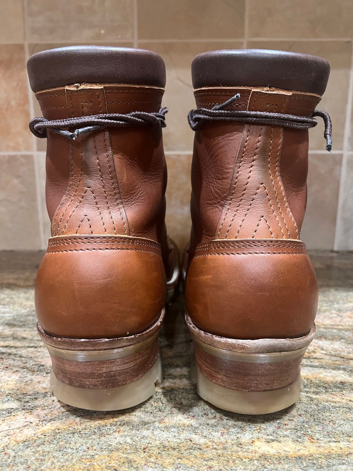 Photo by SpydercoMariner on March 22, 2026 of the Nicks MTO in Horween Rio Latigo.