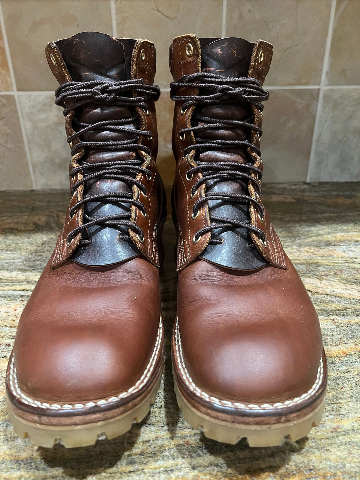 Photo by SpydercoMariner on March 22, 2026 of the Nicks MTO in Horween Rio Latigo.