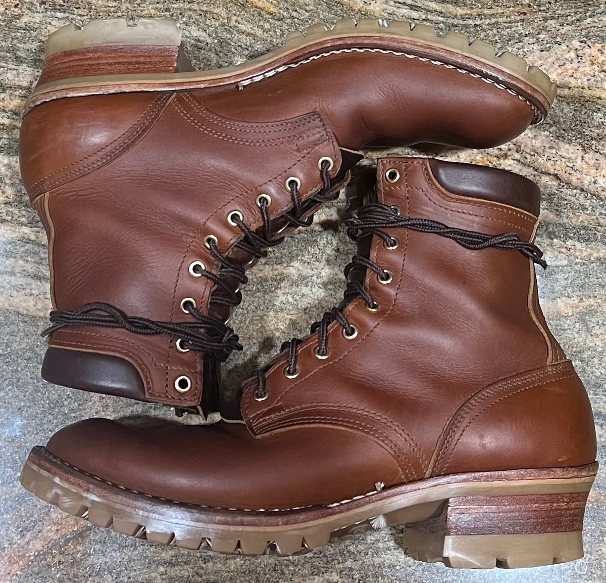 Photo by SpydercoMariner on March 22, 2026 of the Nicks MTO in Horween Rio Latigo.