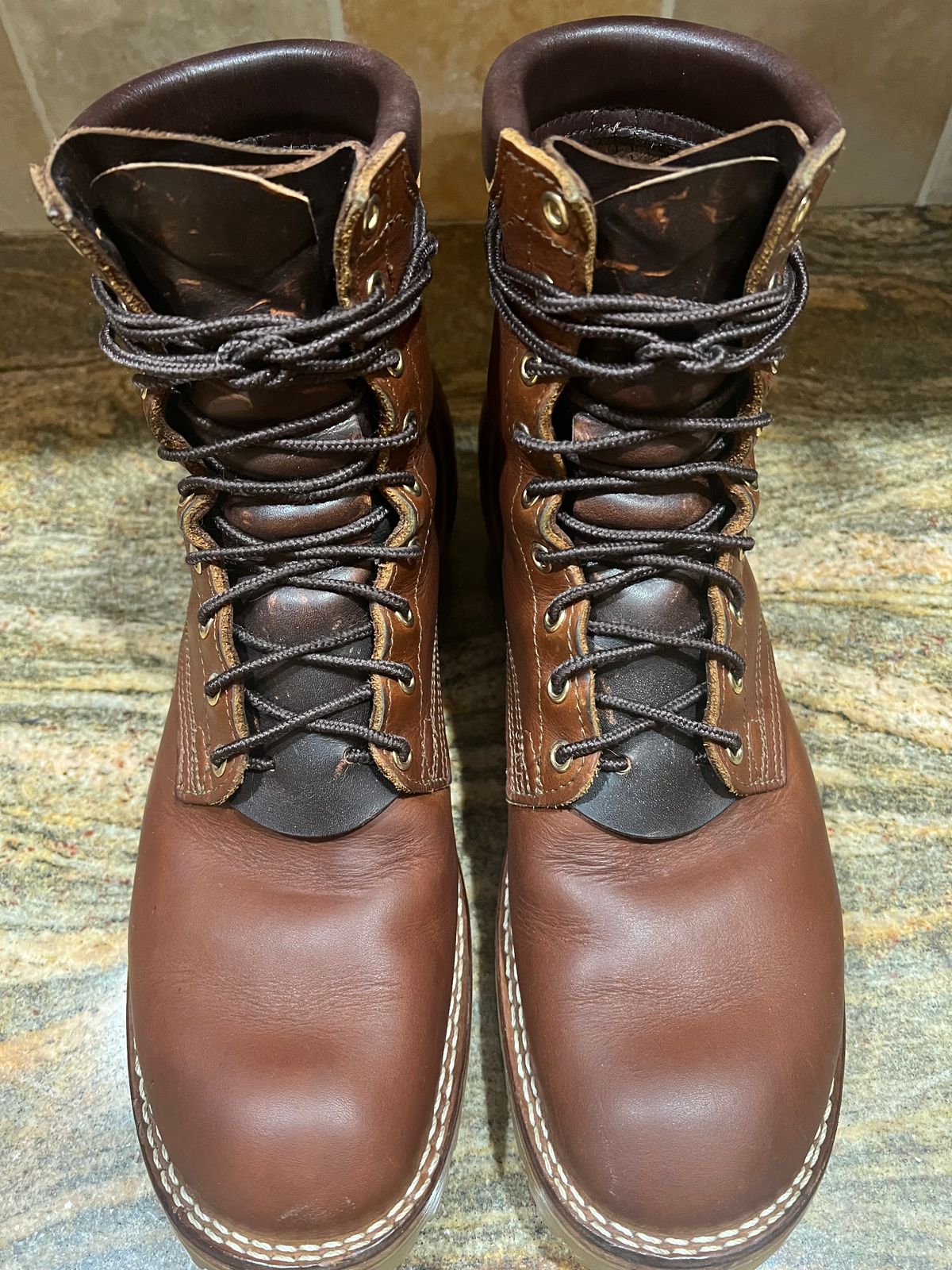 Photo by SpydercoMariner on March 22, 2026 of the Nicks MTO in Horween Rio Latigo.