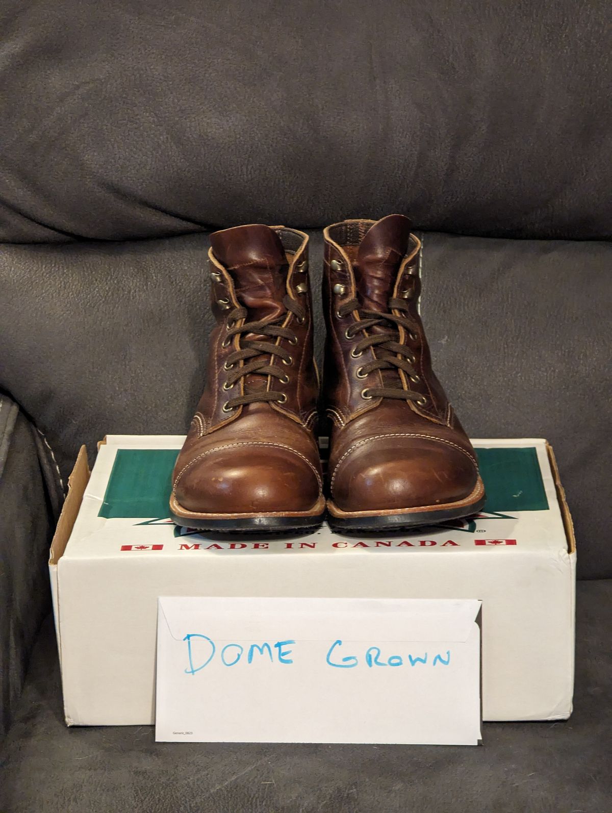 Photo by weltventurer on November 3, 2023 of the Canada West Boots WM. Moorby 2817 in Pecan Tumbled.