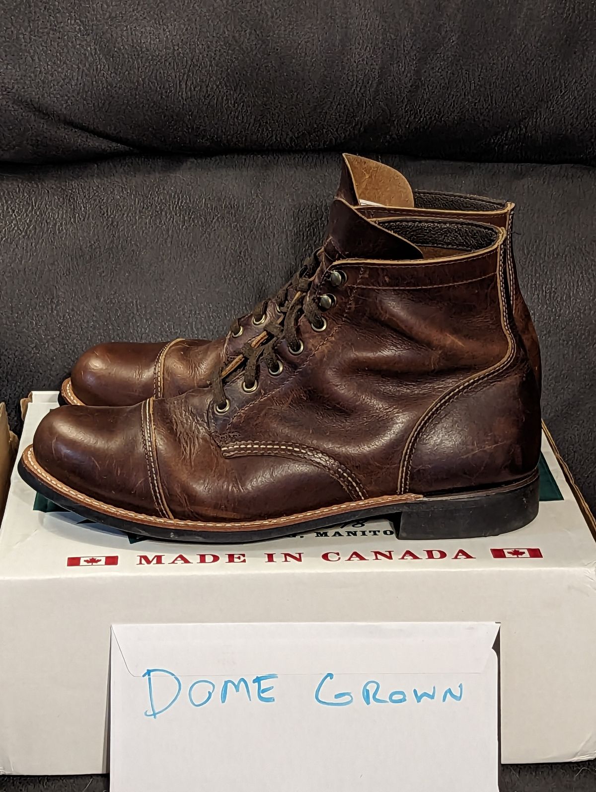 Photo by weltventurer on November 3, 2023 of the Canada West Boots WM. Moorby 2817 in Pecan Tumbled.