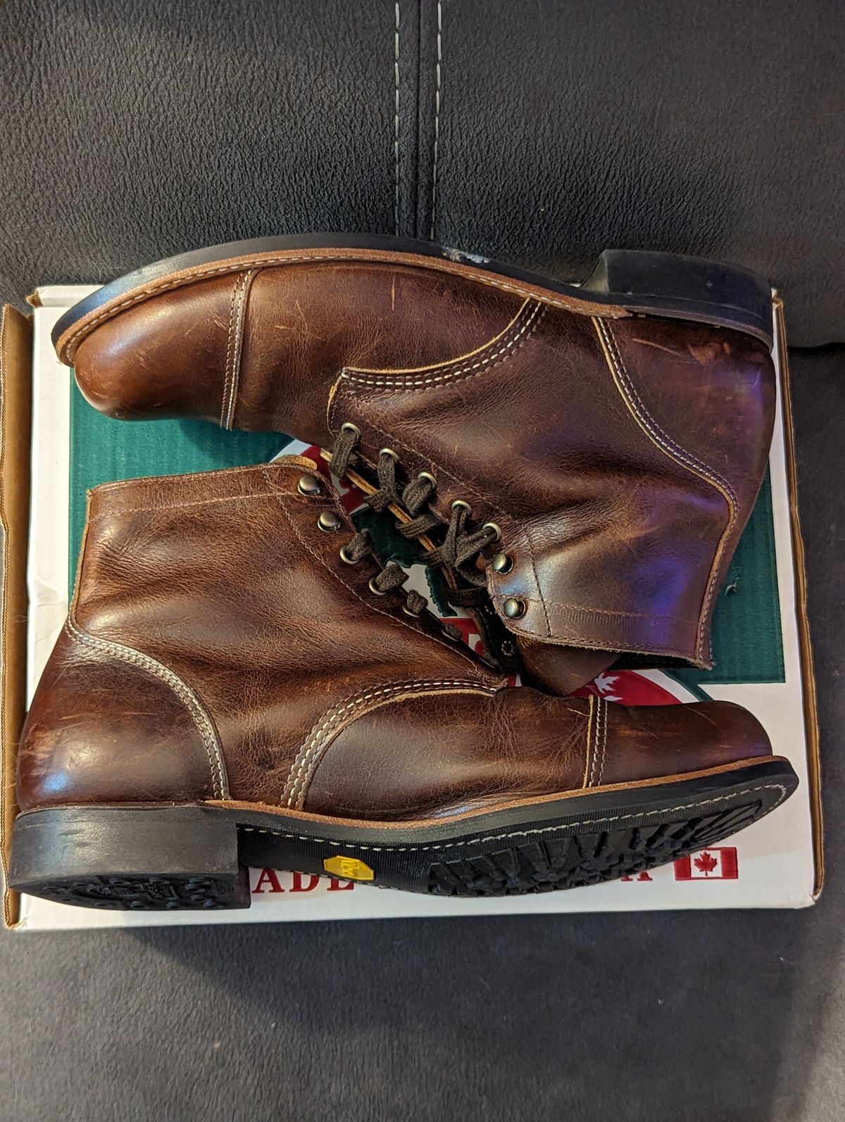 Photo by weltventurer on December 4, 2023 of the Canada West Boots WM. Moorby 2817 in Pecan Tumbled.