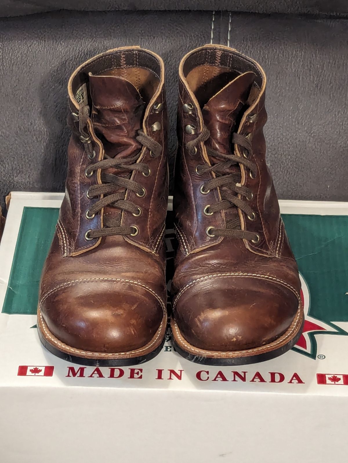 Photo by weltventurer on February 6, 2024 of the Canada West Boots WM. Moorby 2817 in Pecan Tumbled.