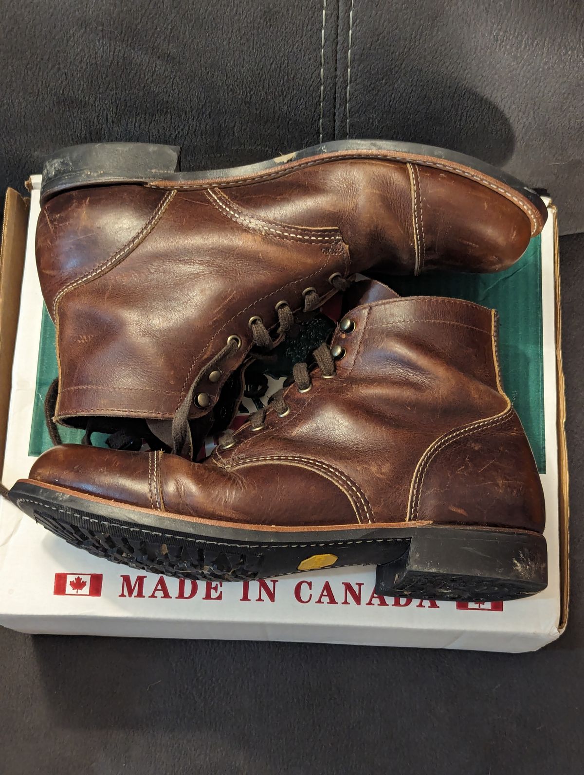 Photo by weltventurer on February 6, 2024 of the Canada West Boots WM. Moorby 2817 in Pecan Tumbled.