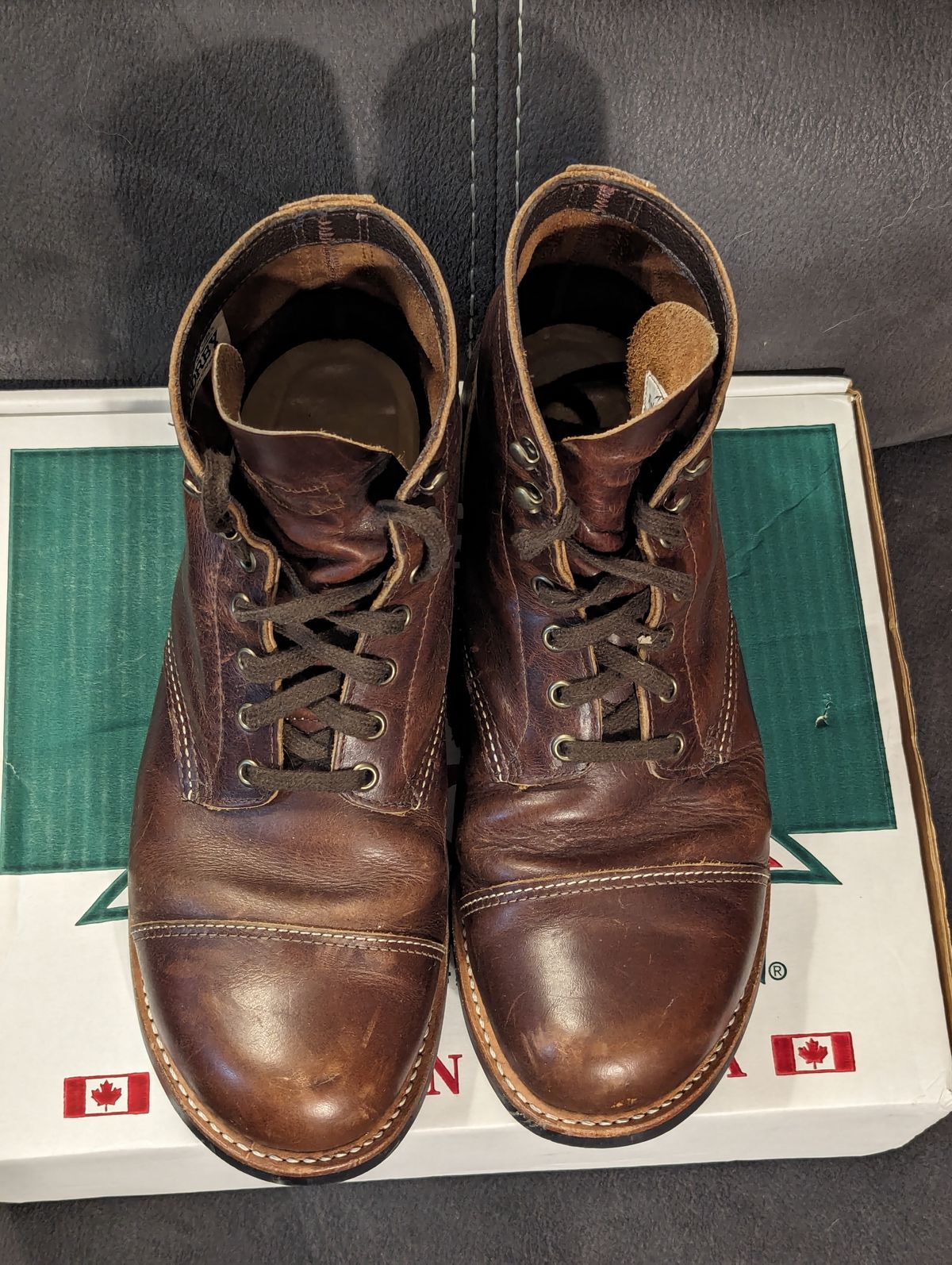 Photo by weltventurer on February 6, 2024 of the Canada West Boots WM. Moorby 2817 in Pecan Tumbled.