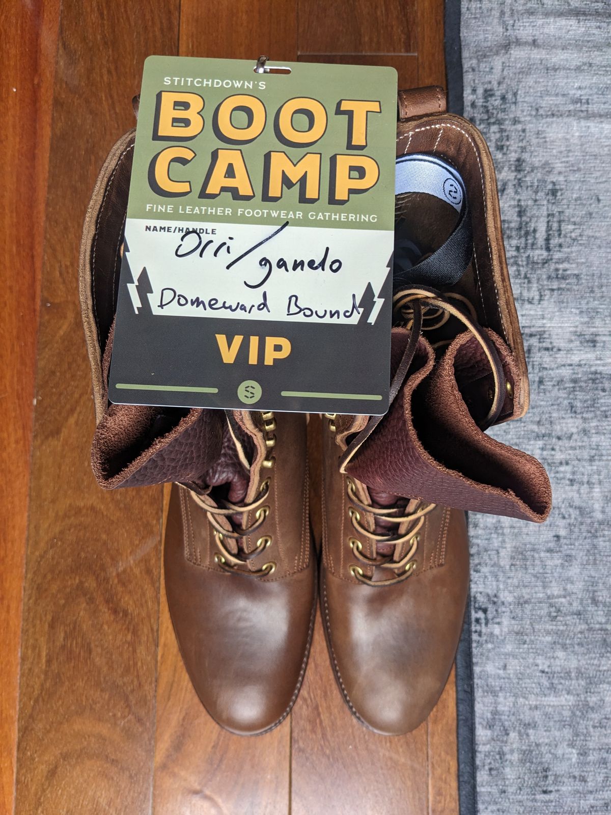Photo by ganelo on October 9, 2023 of the Rolling Dub Trio Griffin 8.5" Plain Toe Boots in Unknown Material.
