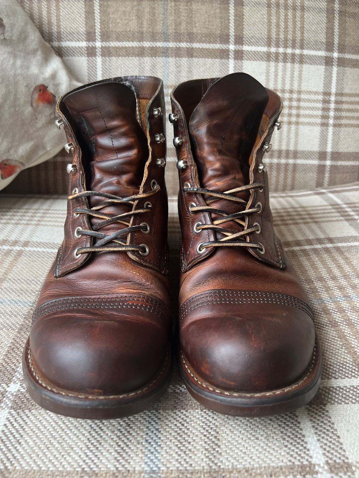 Photo by the_duke on July 1, 2023 of the Red Wing Iron Ranger in S.B. Foot Copper Rough and Tough.